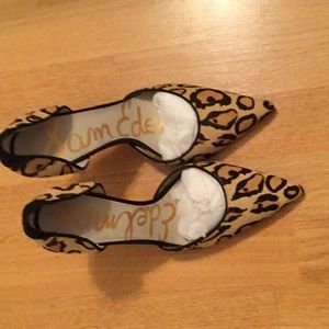 Sam Edelman leopard print heels size 8